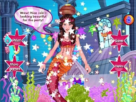 美人鱼庆祝圣诞节游戏_7