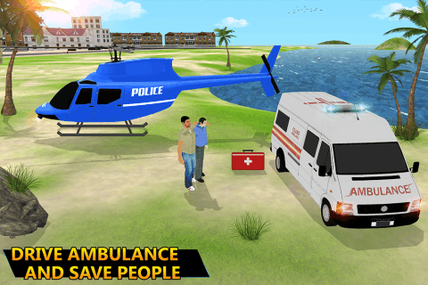 救护车急救员司机城市模拟救援下载_1