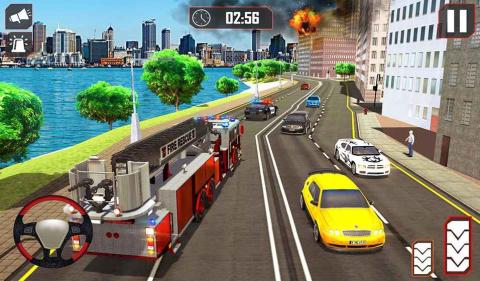 3d消防车模拟驾驶游戏_5