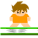 是男人往下跳