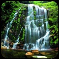 自然景观：瀑布