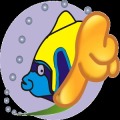 儿童绘画软件:有趣的点- 鱼类