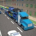 3D轿车装载卡车