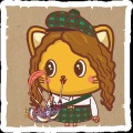 蜡笔猫 - 苏格兰格子花纹