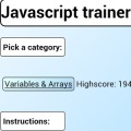 Javascript Trainer