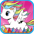 Pony Unicorn Coloring Book
