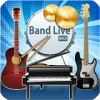 Band Live Rock (打击乐，钢琴，吉他，低音吉他，麦克风)