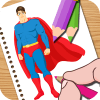 Super Hero Coloring Easy Kids