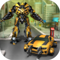 Futuristic Robot Car Fighting