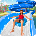 速度 滑动 水 公园： 水 滑动 游戏