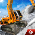 冬季雪卡车挖掘机3D