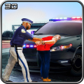 警察 汽车 VS 银行 劫匪 - 警察 犯罪 任务 3D