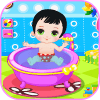 游戏婴儿洗澡游戏女孩