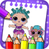 coloring Surprise Dolls of Lol princess